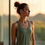 Portrait of Coach Sofia Chang, a fitness expert.