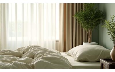 Serene bedroom with natural light, representing sleep optimization