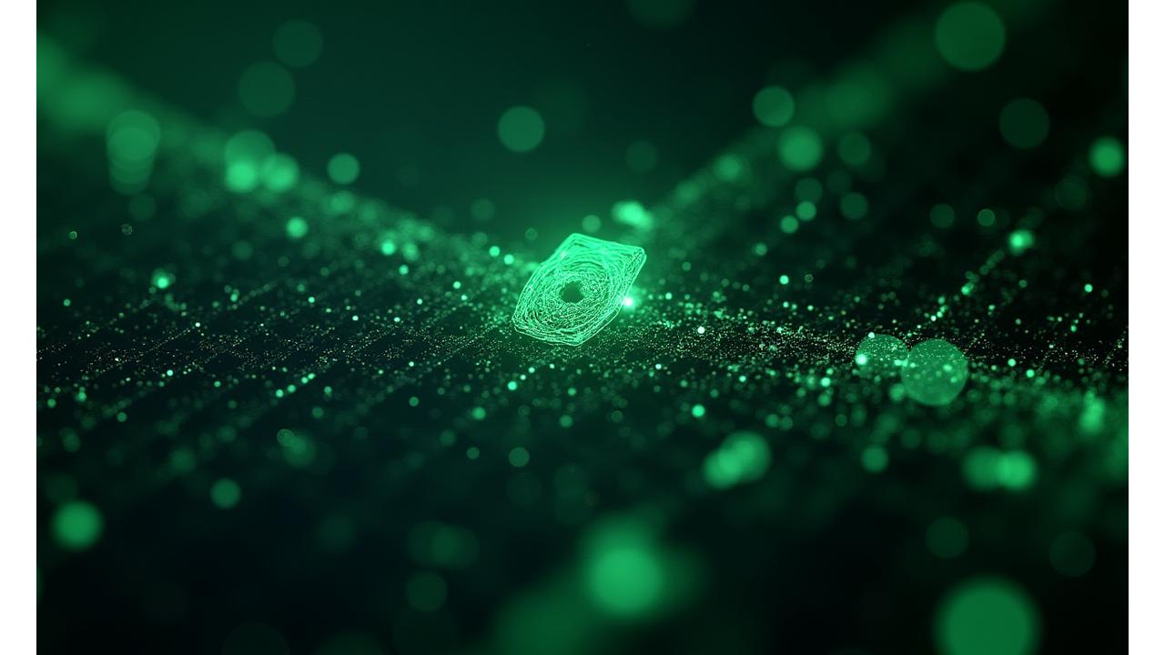 A complex network of glowing data lines and interconnected nodes forming a secure, resilient structure, representing robust digital security and data encryption.